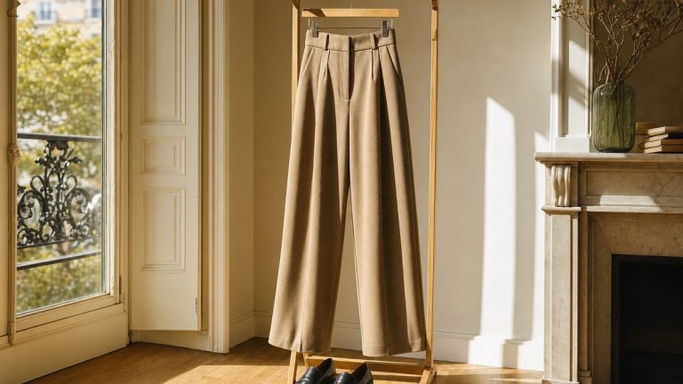 À 1,63 m, Victoria Beckham allonge ses jambes sans talons grâce à un pantalon de costume taille haute que tout le monde peut copier