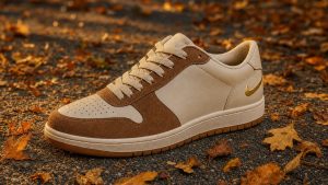 À 90 euros au lieu de 125 chez Courir, cette Nike Dunk Low beige et suède marron structure tous vos looks d'automne