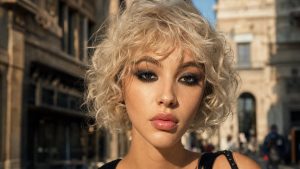 À Milan, Pamela Anderson abandonne 2 ans de visage nu pour un eyeliner noir et un carré platine