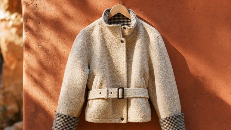 Ce blouson court à ceinture intégrée vendu 40 euros chez Kiabi remplace le blazer oversize cet automne