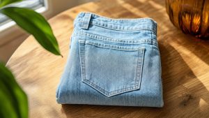 Ce jean droit taille haute à 38 euros chez Kiabi relance un classique que le baggy avait mis de côté