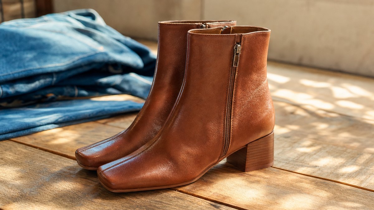 Ces bottines en cuir à 76,30 euros au lieu de 109 affichent 4,8 sur 5 et allongent la silhouette