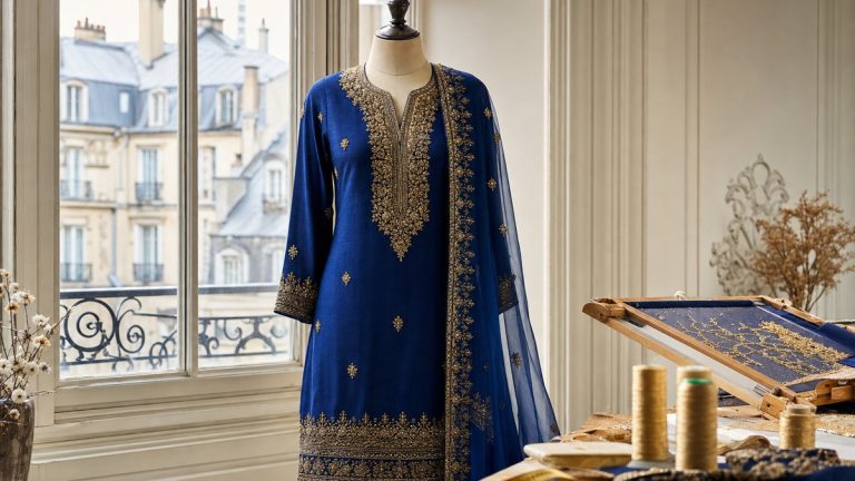 En 1997, la princesse Diana portait un Salwar Kameez bleu signé Ritu Kumar : comment la mode indienne a conquis Paris