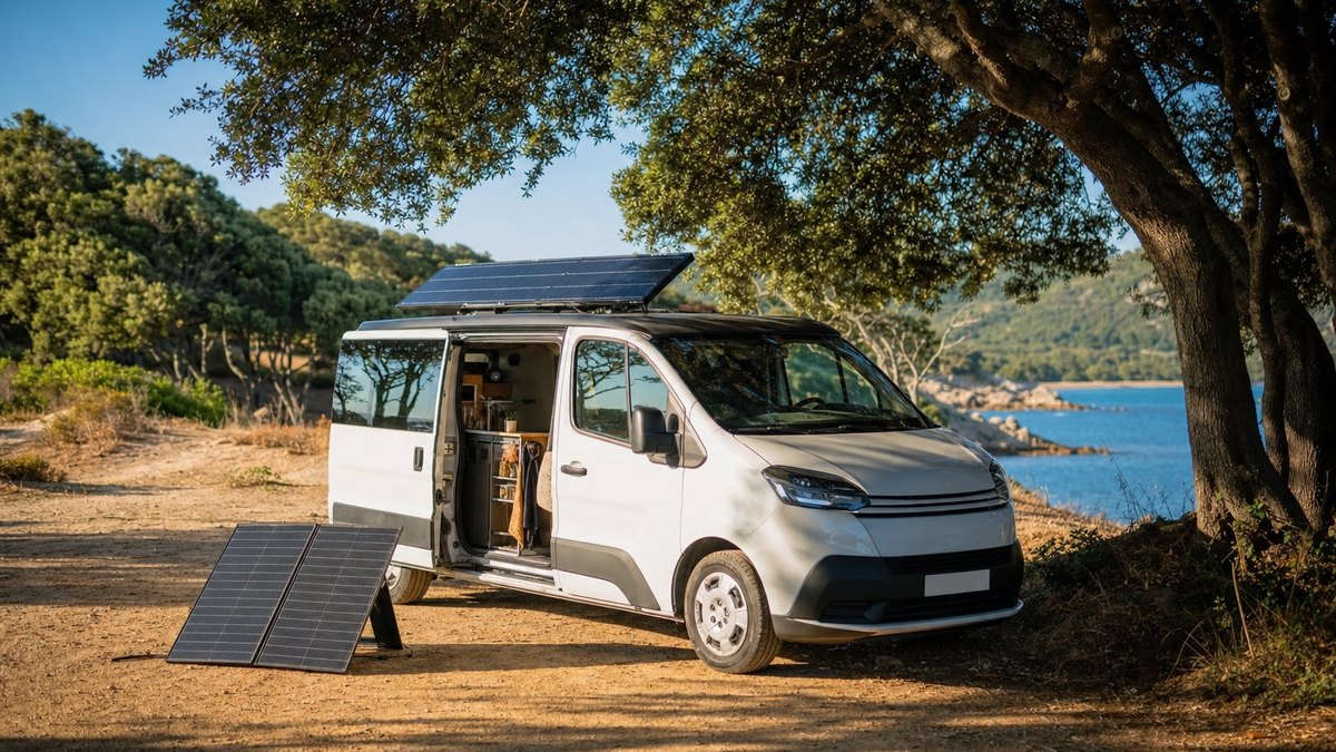 Il vend son appartement déjà payé pour vivre dans une camionnette solaire et dépense 300 euros par mois