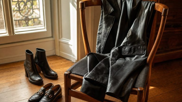 Le blazer en cuir s'impose cet automne après 50 ans : 3 façons simples de le porter au quotidien