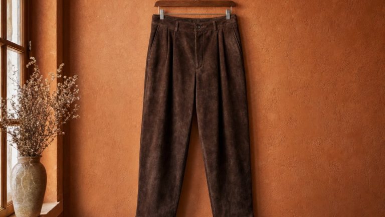 Le pantalon en daim revient à la rentrée 2025 : Zara le propose à 299 euros, Mango dès 19,99 euros