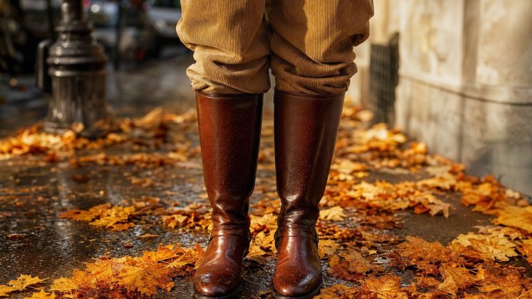 Le pantalon rentré dans les bottes, signature de la princesse Diana dans les années 80, revient en force cet automne