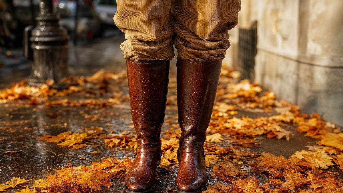 Le pantalon rentré dans les bottes, signature de la princesse Diana dans les années 80, revient en force cet automne