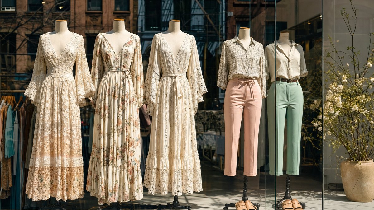 Les pantalons capri en hausse de 113% à New York et 6 robes des années 70 pour le printemps-été 2027