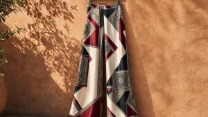 Promod brade à 19,99 euros son pantalon large en satin imprimé, noté 4,6 sur 5 par 38 clientes