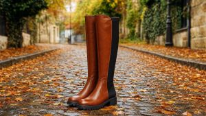 Talon de 2 à 4 cm et bout arrondi : la botte que les podologues conseillent cet automne aux mollets larges