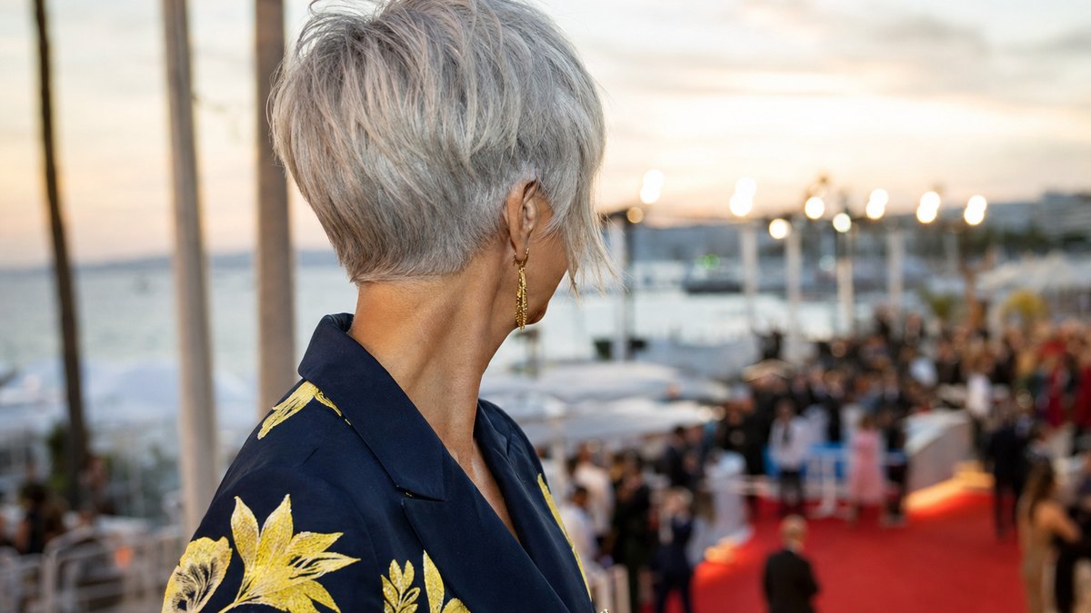 Une frange irrégulière et des cheveux gris très courts : la nouvelle coupe de Lio, 64 ans, dévoilée à Deauville