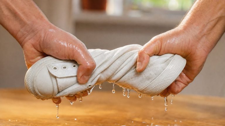 Une podologue de Washington tord une basket en toile entre ses mains : le test de 5 secondes à faire chez vous