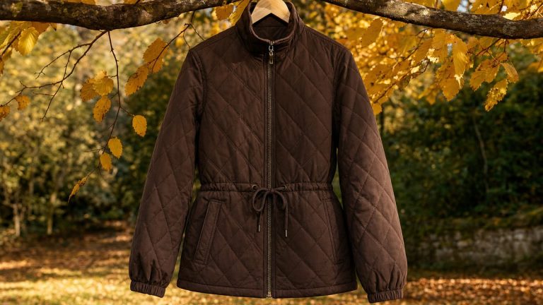 Vendue 30 euros chez Kiabi, cette veste matelassée marron chocolat séduit déjà 26 clientes avec une note de 4,8 sur 5