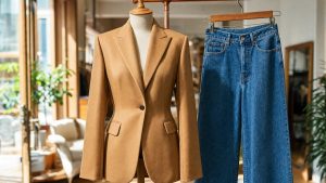 À 1,57 m, cette rédactrice mode mise sur le blazer cintré pour allonger sa silhouette en quelques centimètres