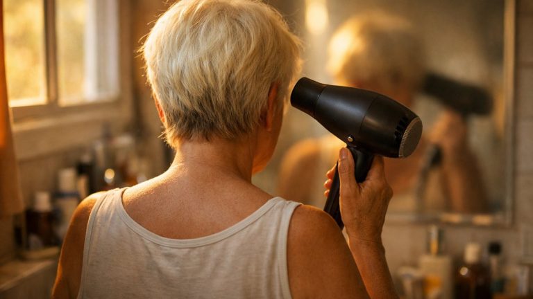 À 54 ans, elle arrête vingt ans de coloration à Pau : à l'automne, ses cheveux blancs ont pris une teinte jaune paille