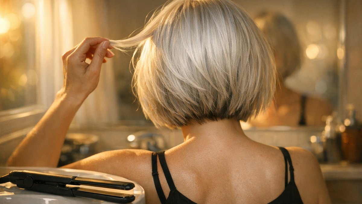 À 58 ans, elle assume ses cheveux blancs depuis deux ans à Perpignan : cet automne, sa chevelure argentée vire au jaune paille sans raison