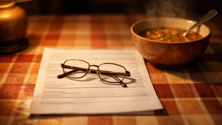 À 60 ans, Martine ouvre son relevé de carrière sur la table de la cuisine : quinze années à la maison affichent des trimestres validés