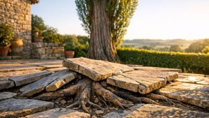 À 68 ans, il voit les dalles de sa terrasse se soulever en Charente : sa fille lui interdit de toucher aux racines du peuplier voisin