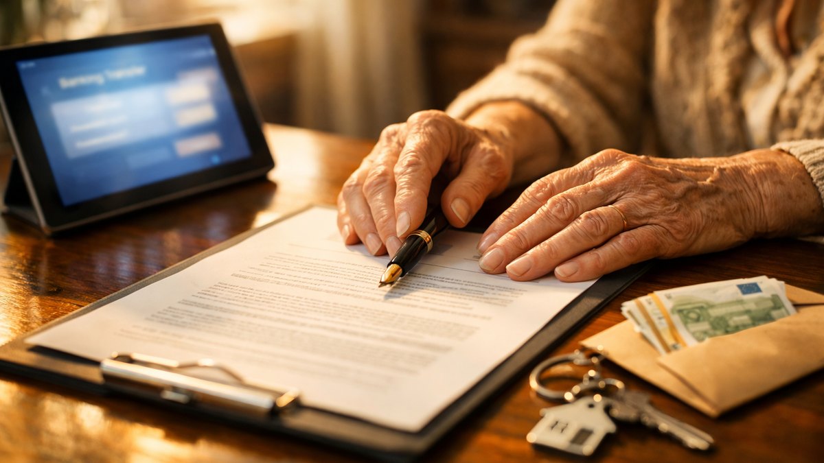À 74 ans, Monique vire 20 000 euros à sa petite-fille pour Lyon : chez le notaire, une seule question sur ce virement bloque la signature