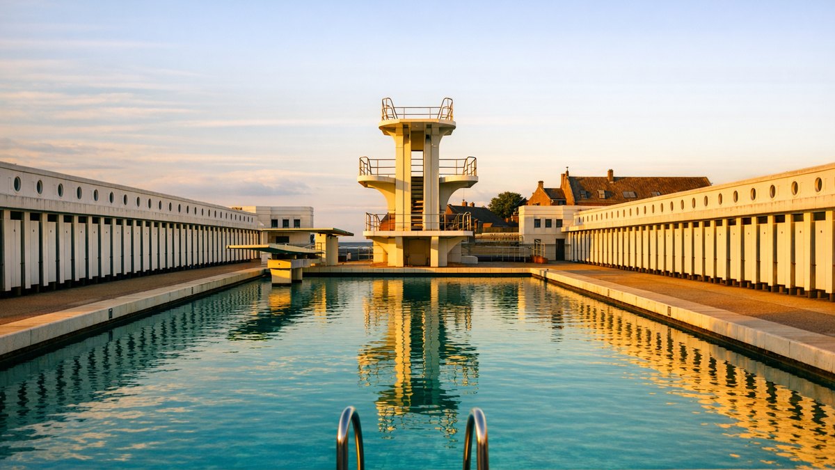 À Bruay-la-Buissière, une piscine Art déco de 90 ans à l'eau chauffée à 29 °C devient le monument préféré des Français 2026