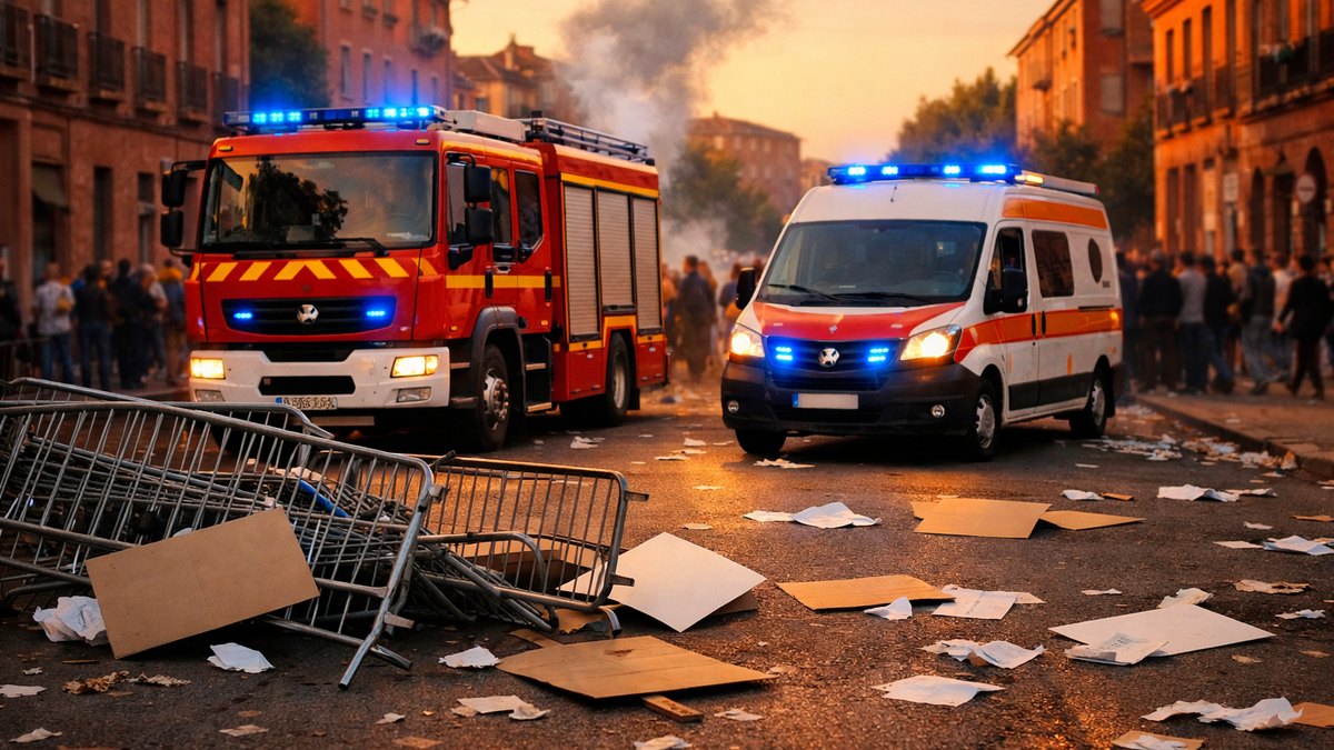 À Toulouse, un manifestant de 20 ans grièvement blessé à la main droite après une explosion en fin de cortège, quartier des Arènes