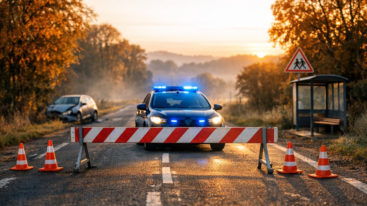 À Varogne en Haute-Saône, une conductrice de 77 ans meurt dans une collision frontale en emmenant trois adolescents au collège
