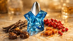 Angel de Mugler à 132 euros les 50 ml : le parfum gourmand de 1992 qu'Adriana Karembeu porte depuis la naissance de sa fille
