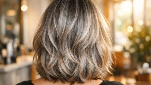 Après 50 ans, le Quiet Silver mélange mèches froides et racines grises pour espacer les rendez-vous chez le coiffeur sans effet barre visible