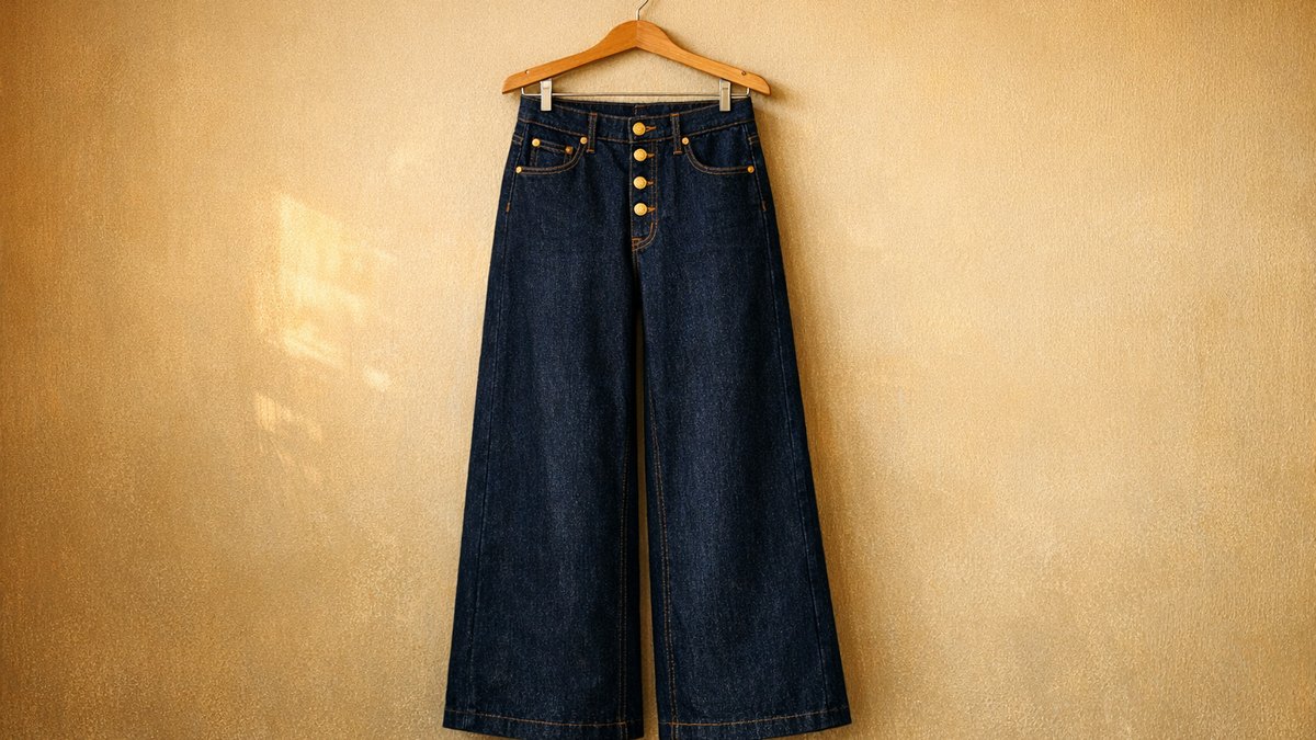 Ce jean wide leg Kiabi à 20 euros en denim brut séduit les femmes de moins d'1m60 grâce à sa longueur bien pensée