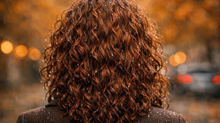 Cheveux bouclés sous la pluie d'automne : 5 erreurs qui provoquent les frisottis et le geste de séchage qui les évite vraiment