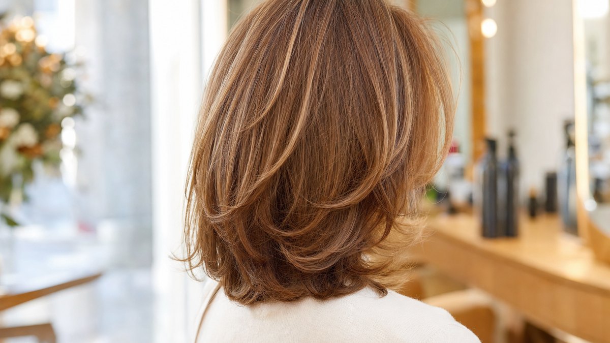 Cheveux fins après 50 ans : le dégradé léger et la longueur mi-longue conseillés par un directeur artistique Saint Algue