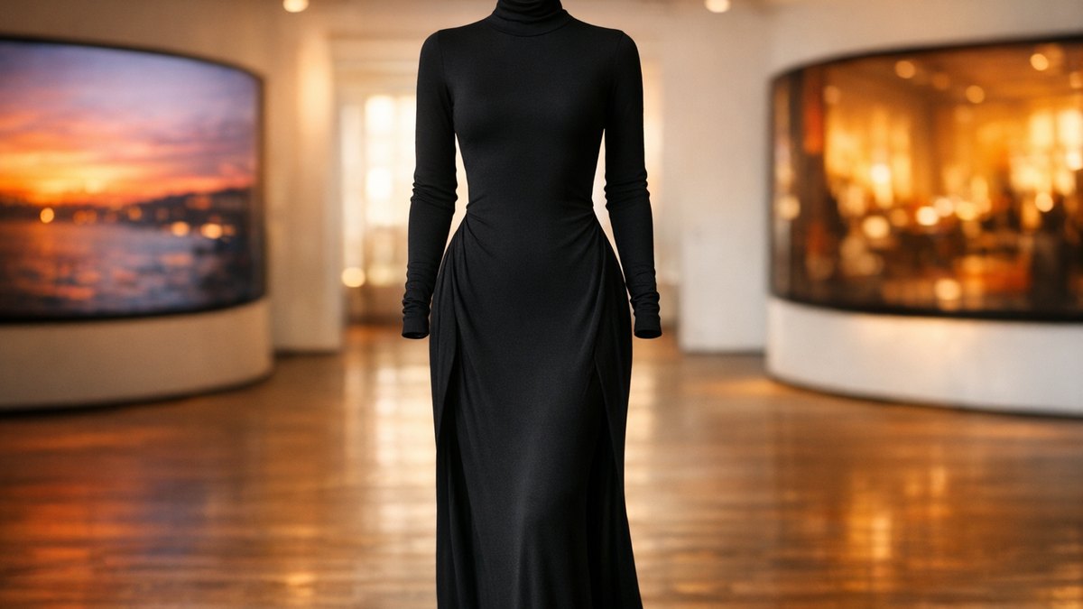 Chez Alaïa, des robes longues à col roulé s'ouvrent sur les hanches à chaque pas et annoncent la tendance mode 2026-2027