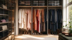 Des cintres en velours identiques et un classement par couleur : les 4 gestes du dressing de Victoria Beckham à copier chez soi