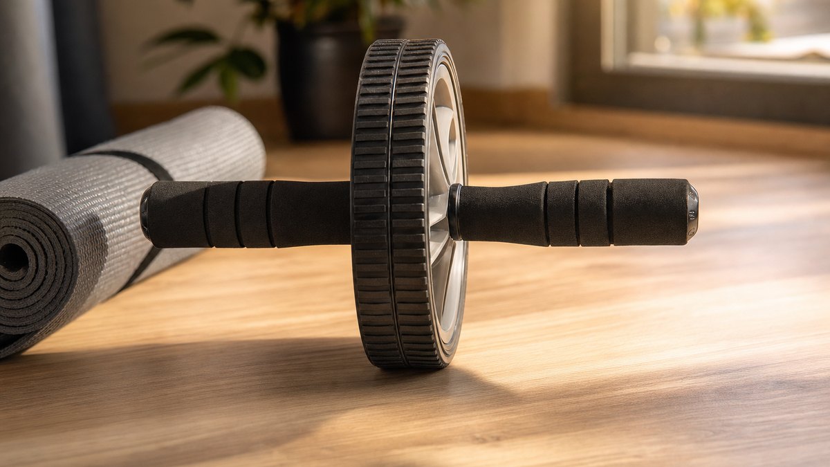 Deux poignées, une roue : l'accessoire Decathlon à moins d'un mètre du sol qui fait travailler toute la sangle abdominale