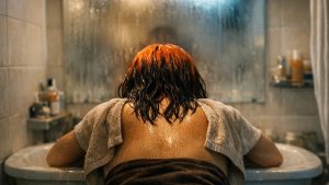 Elle applique une coloration blond clair dans sa salle de bain un dimanche soir : au rinçage, ses racines châtains sont devenues orange vif