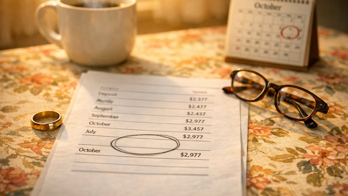 Elle attend chaque mois la pension de réversion de son mari défunt : en octobre, son relevé bancaire n'affiche toujours aucun virement de la caisse