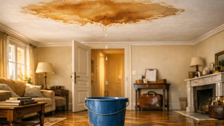 Elle attend le chèque de l'assureur du voisin du dessus à Villeurbanne : c'est un expert envoyé par sa propre assurance qui sonne