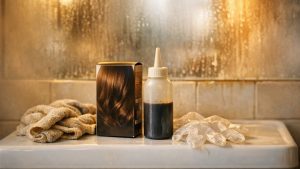 Elle colore ses cheveux blancs avec la même boîte châtain depuis cinq ans : ses pointes sont devenues presque noires et ne brillent plus du tout