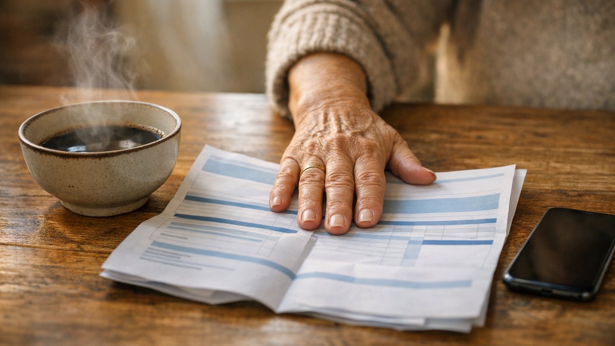 Elle compare son premier relevé de pension avec celui de sa sœur : même brut, mais quarante euros de moins sur son compte chaque mois