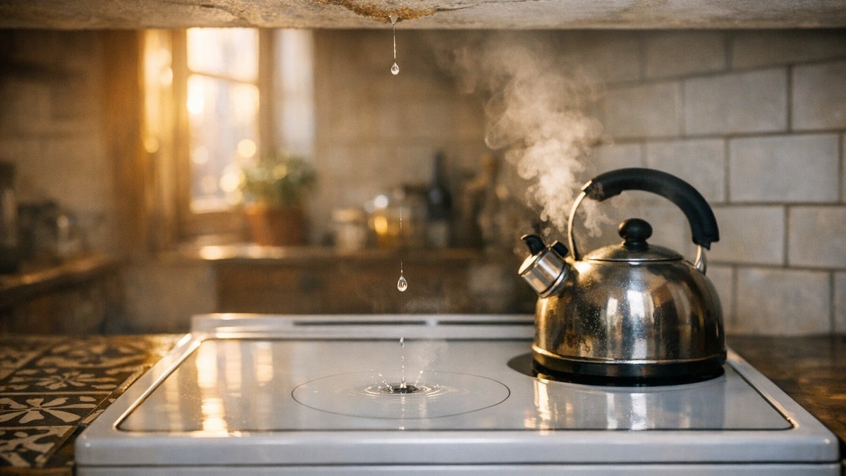 Elle découvre une auréole brune au plafond de sa cuisine à Lyon : son propre assureur lui répond que le dossier est pour elle