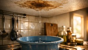 Elle découvre une auréole brune au plafond de sa cuisine à Nantes : le voisin du dessus lui dit d'appeler son propre assureur