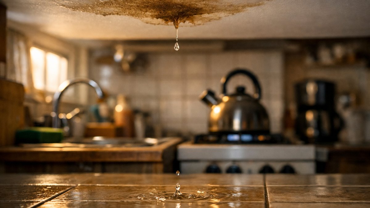 Elle découvre une auréole brune au plafond de sa cuisine un dimanche matin : trois semaines plus tard, c'est son propre assureur qui la rappelle