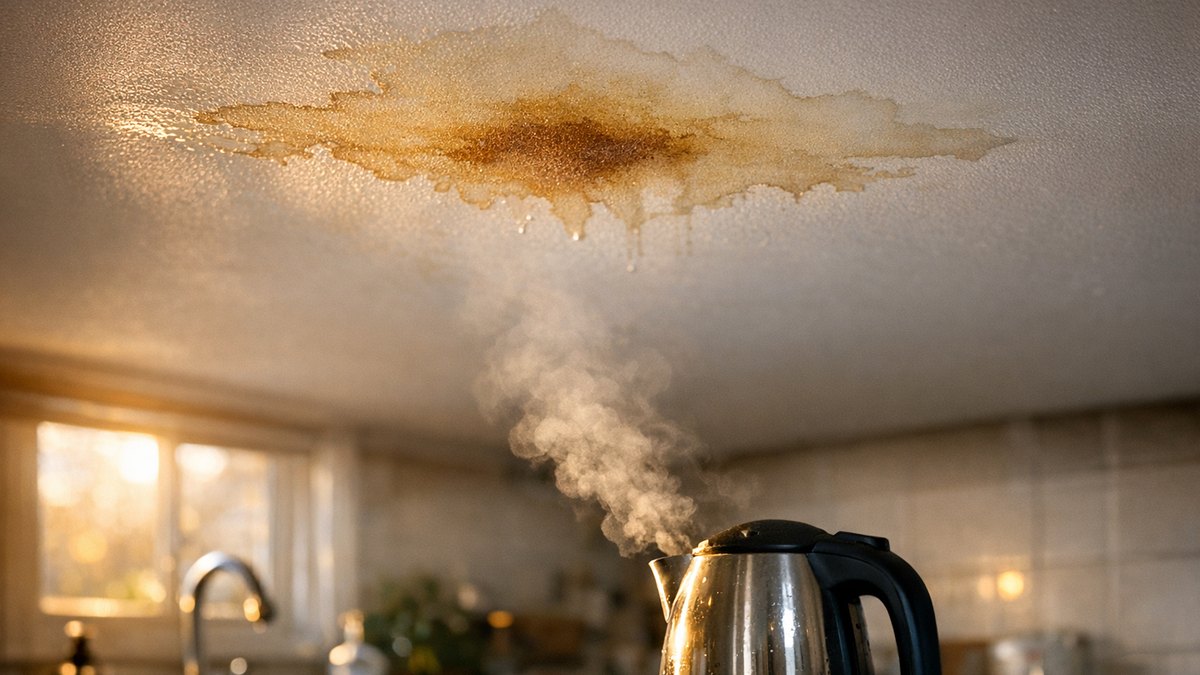 Elle découvre une tache jaune au plafond de sa cuisine à Toulouse : la fuite vient d'en haut, mais c'est son assureur qui ouvre le dossier