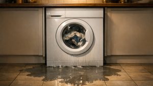 Elle entend son lave-linge s'arrêter net en plein essorage, un dimanche soir : le vendeur lui tend un devis de 180 euros pour une machine de 22 mois