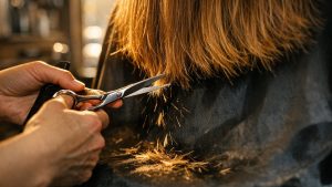 Elle fait couper ses pointes chaque mois depuis un an : sa longueur dans le dos n'a pas gagné un seul centimètre depuis