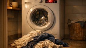 Elle fait tourner son lave-linge acheté à Dijon quatorze mois plus tôt : le vendeur lui tend un devis de réparation à 180 euros