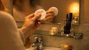 Elle garde son mascara depuis l'été parce qu'il reste à moitié plein : en octobre, ses yeux piquent chaque soir au démaquillage