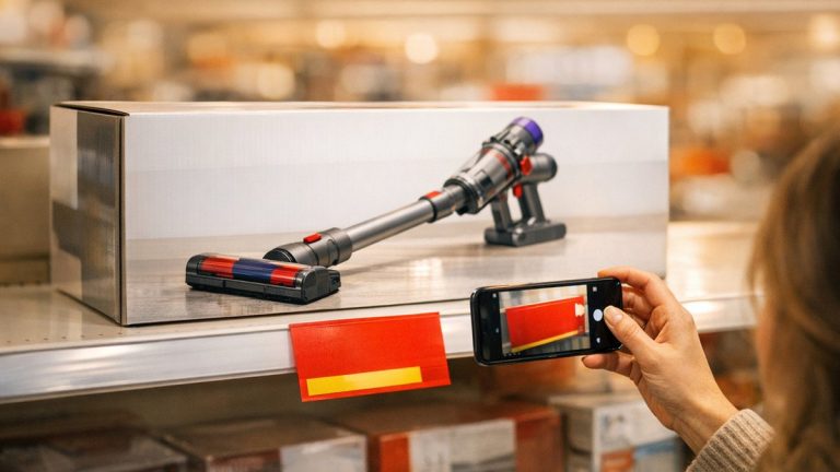 Elle guette depuis septembre un aspirateur affiché à moins 40 % à Grenoble : le prix barré sur l'étiquette n'a jamais été pratiqué par le magasin