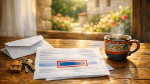 Elle hérite de la maison familiale avec son frère : en septembre, l'avis de taxe foncière arrive à son seul nom, pour la totalité